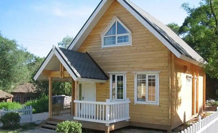 Rumah kayu modern simple