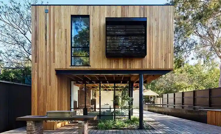 Rumah kayu modern